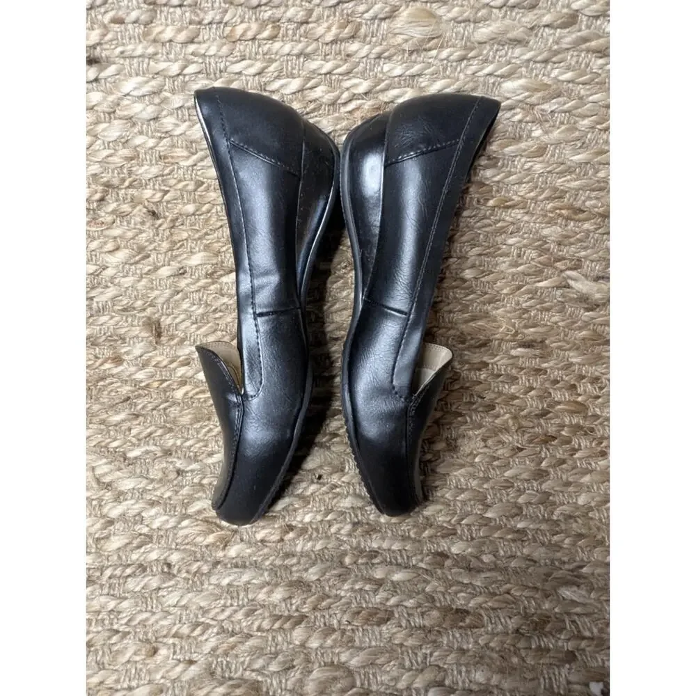 New! Life Stride Soft System Shoes Womens 9 W Black Loafers Slip On Career